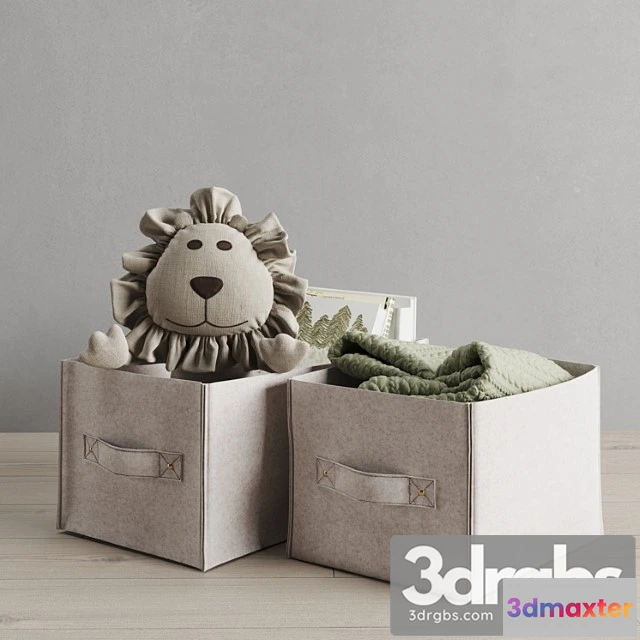 1016164 - Restoration hardware felt storage bin