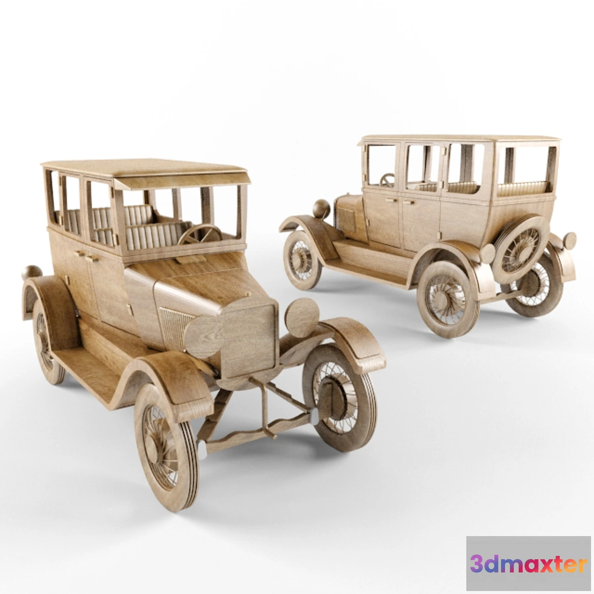 1272186 - Wooden car model 3D Max