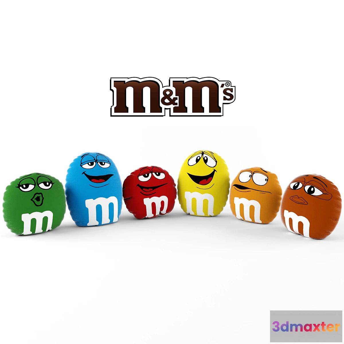 1272922 - pillows M & M’s 3D Max