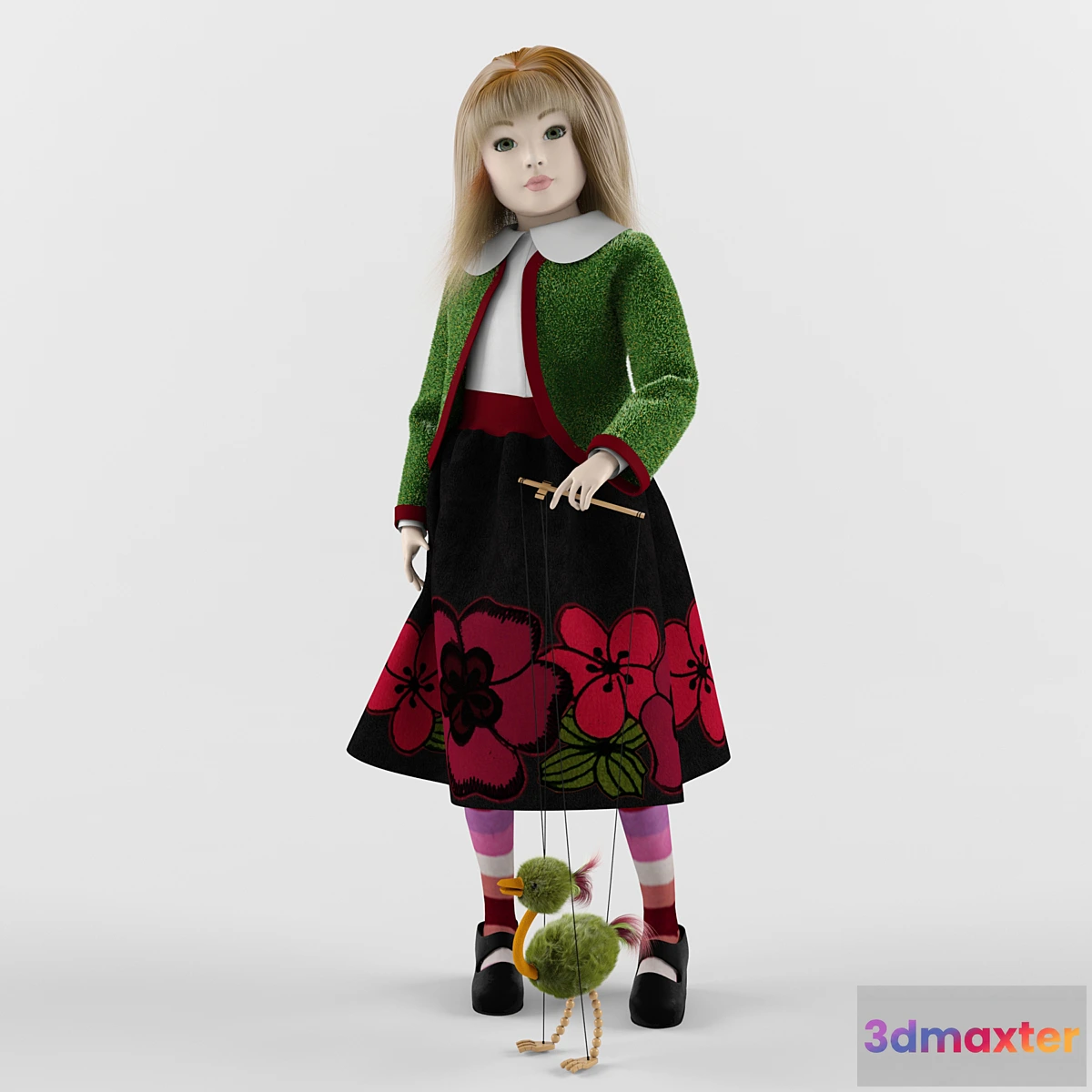 1277634 - Amélie et le poulet 3D Max