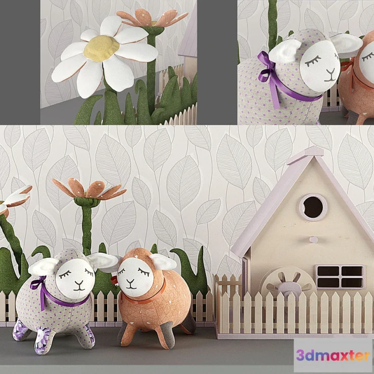 1279880 - Decorative lamb Children 3D Max