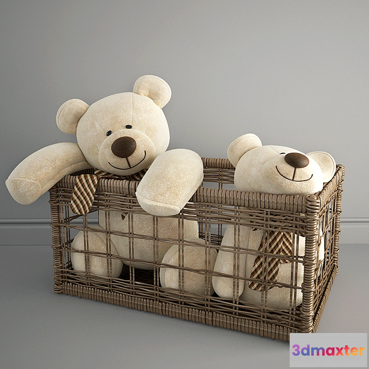 1285542 - bears in a basket 3D Max