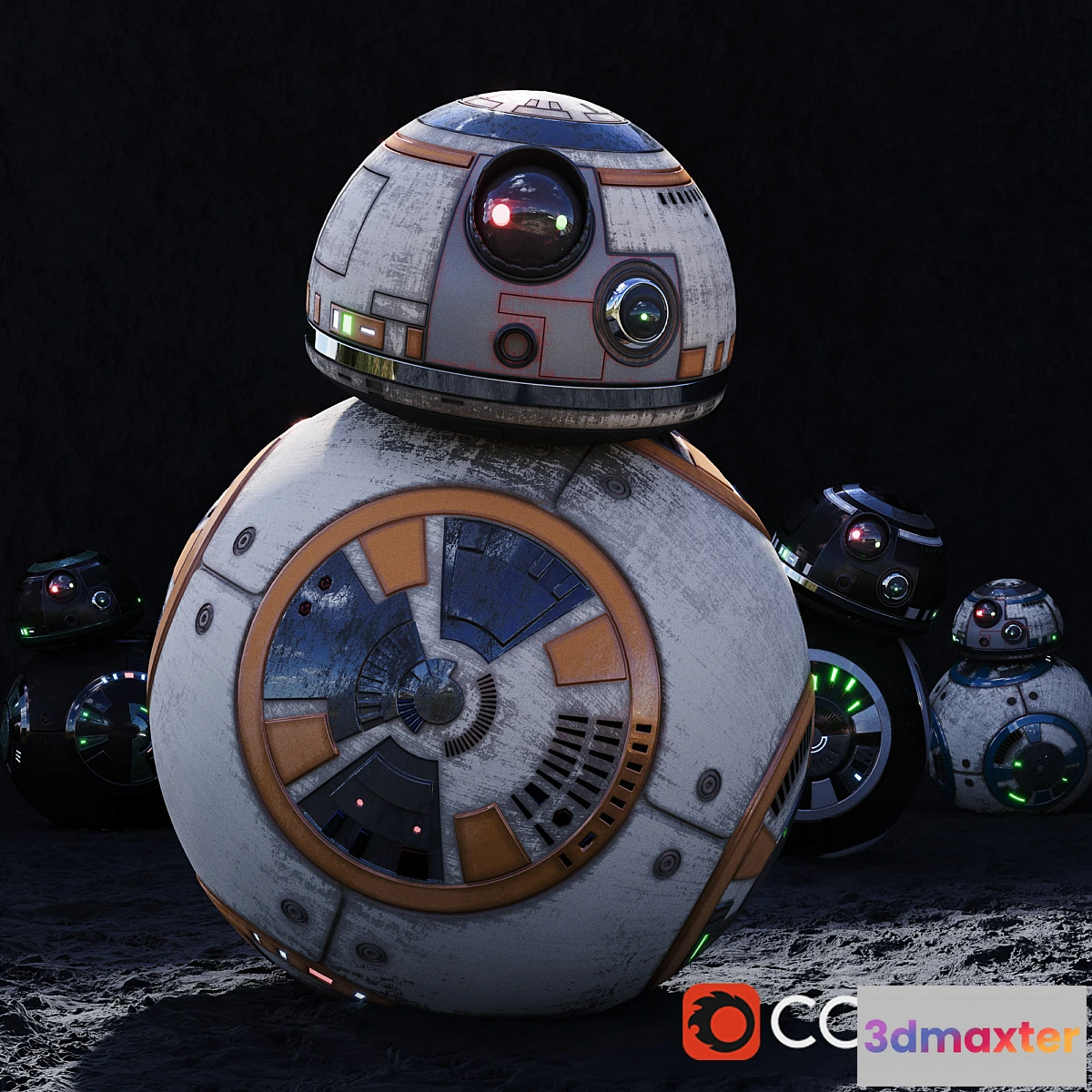1286292 - BB8_HighPoly (HD) _StarWarsDroid 3D Max