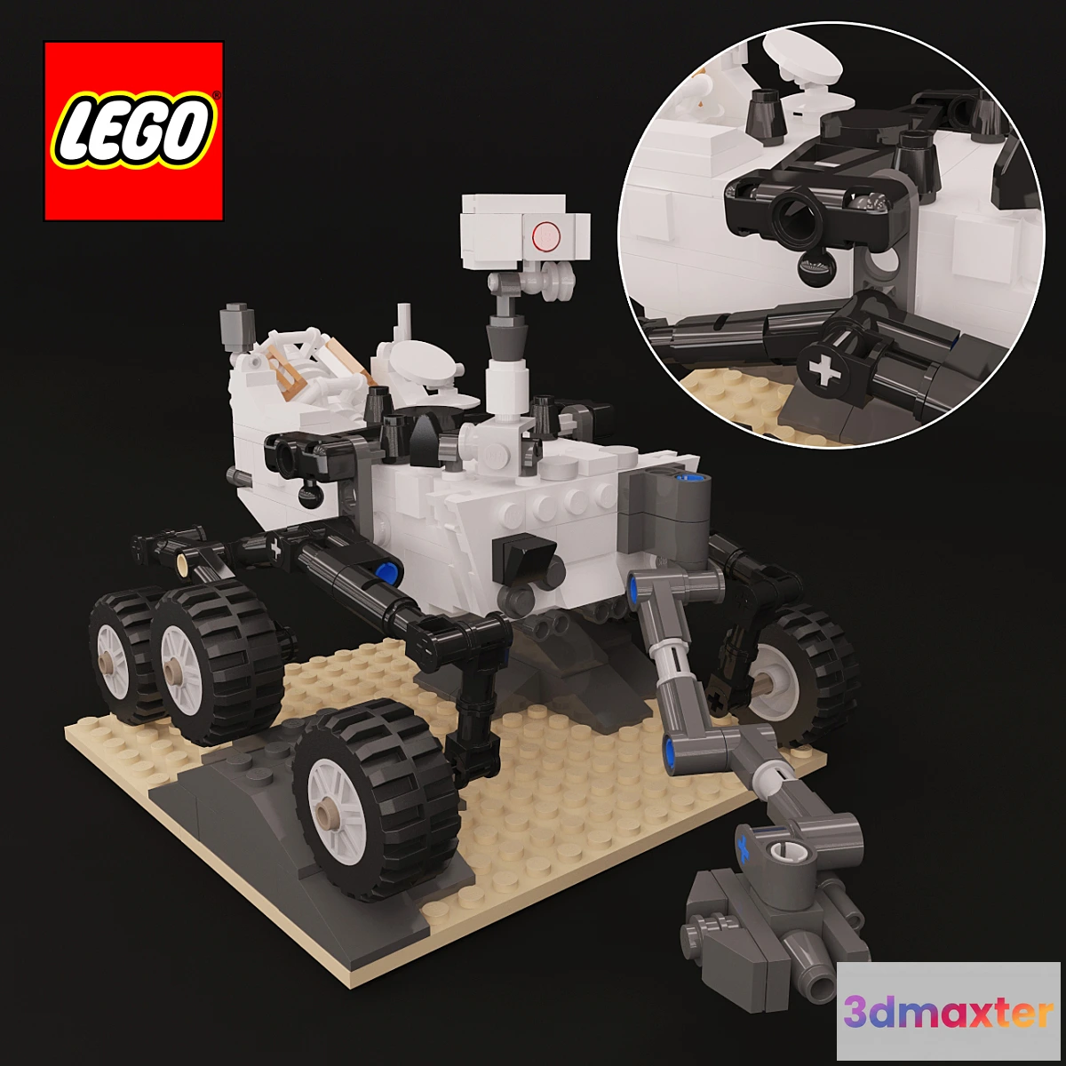 1291115 - Curiosity LEGO 3D Max