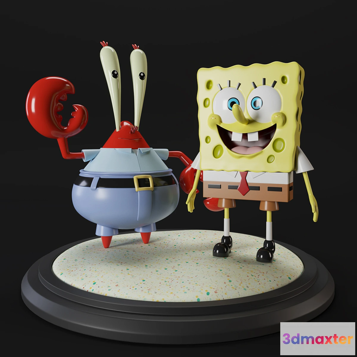 1297448 - Sponge bob and Mr. Krabs 3D Max