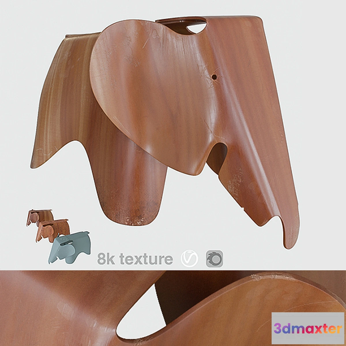 1300864 - Eames elephant 3D Max