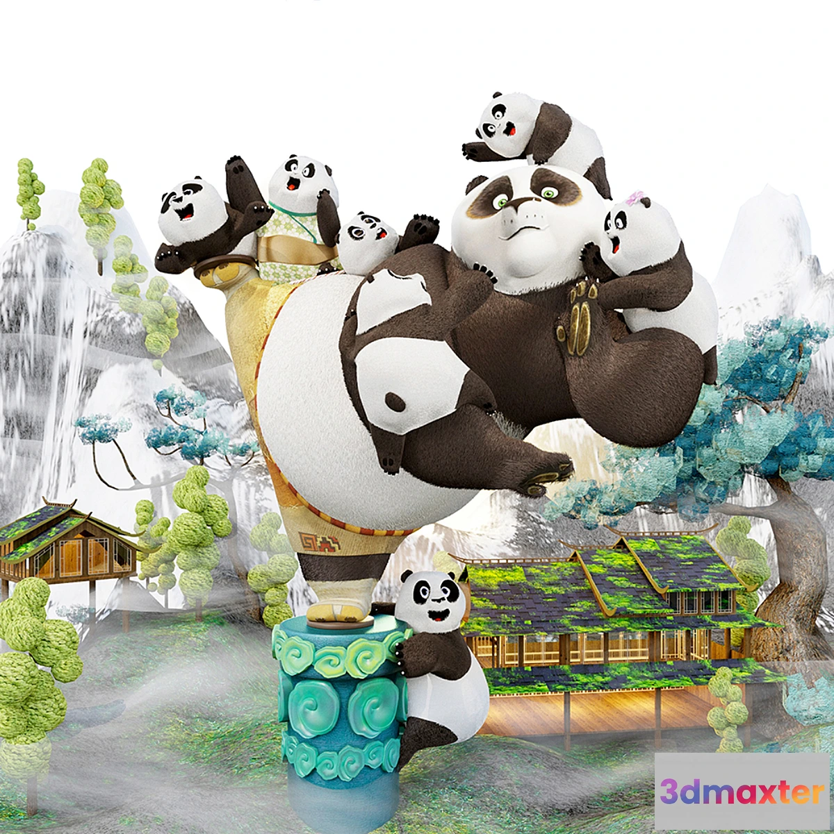 1313644 - KungFu Panda 3D Max
