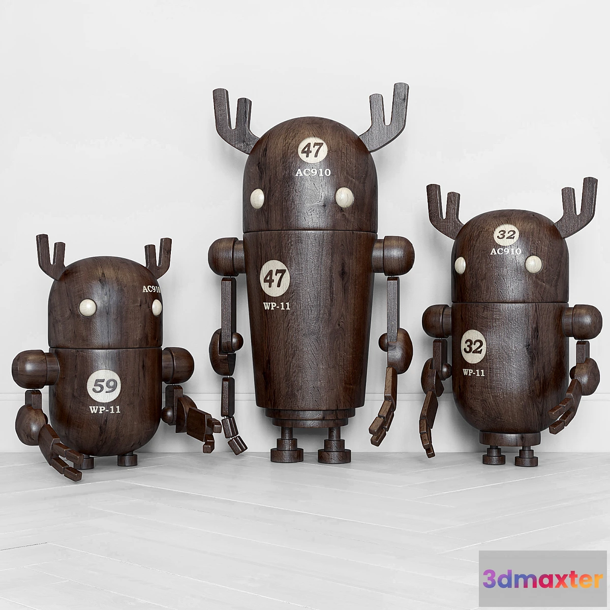 1318396 - Woodbots 3D Max