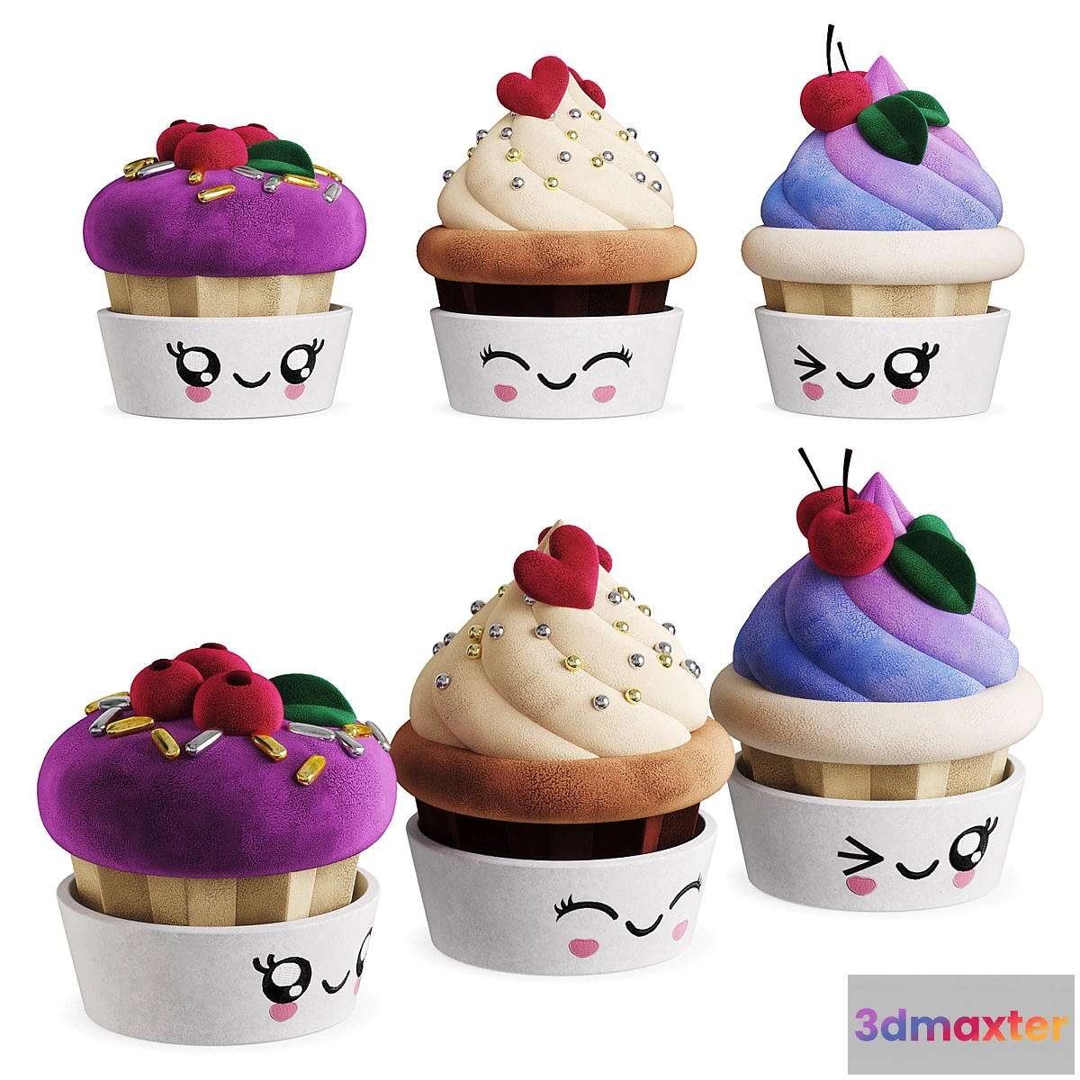 1325402 - Children’s Toy Plush Cupcake - No.2 3D Max