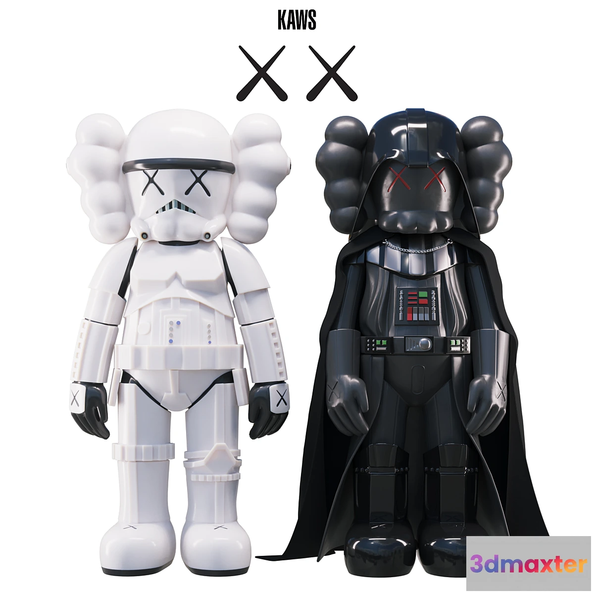 1326369 - KAWS Stormtrooper Darth Vader 3D Max