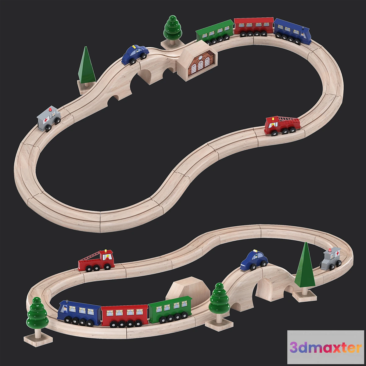 1348734 - Toy railway 3D Max