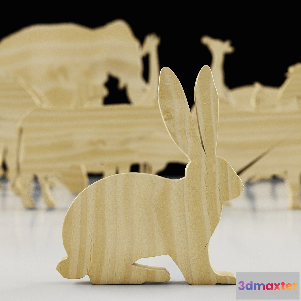 1404490 - WOODEN ANIMALS 3D Max