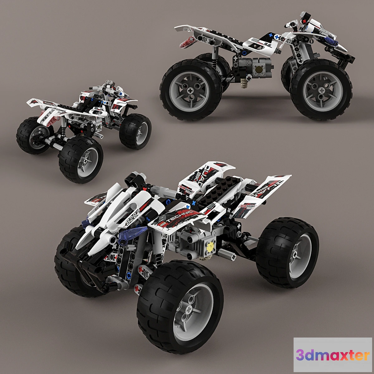 1408164 - Lego Technic Quad-Bike 3D Max
