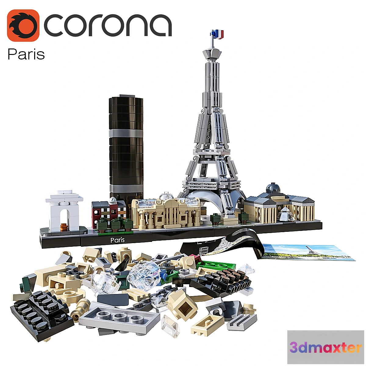 1423990 - LEGO Paris # 21044 3D Max