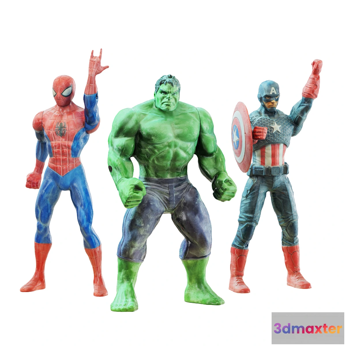 1429784 - Three superhero toys 3D Max