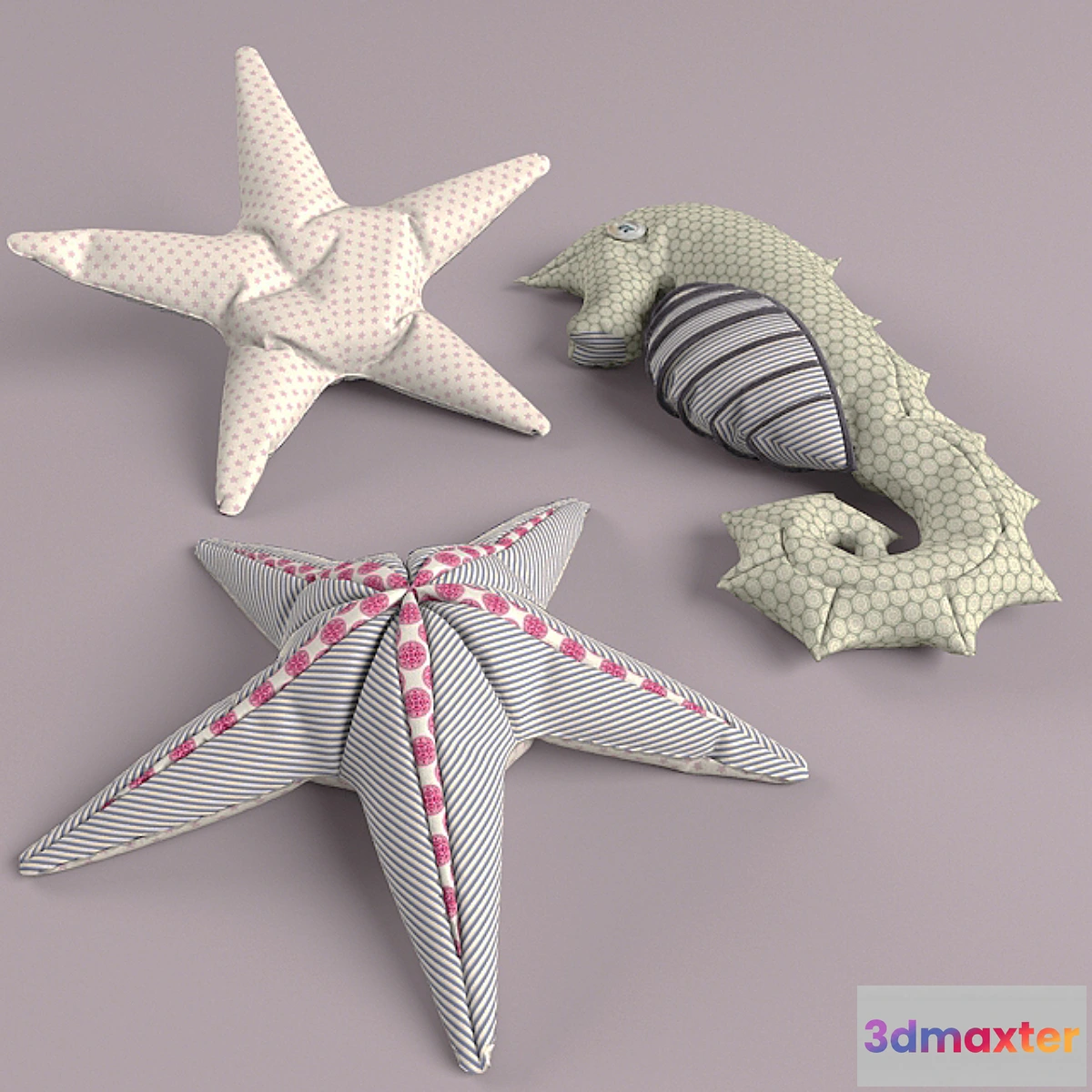 1431646 - seahorse + starfish 3D Max