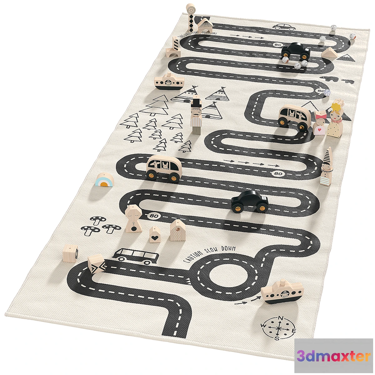 1437494 - Oyolivingdesign Adventure Rug Offwhite 3D Max