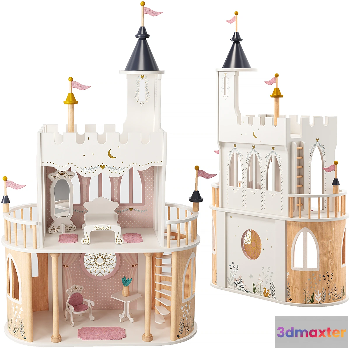 1444582 - Vertbaudet Dolls lock & Dollhouse 3D Max