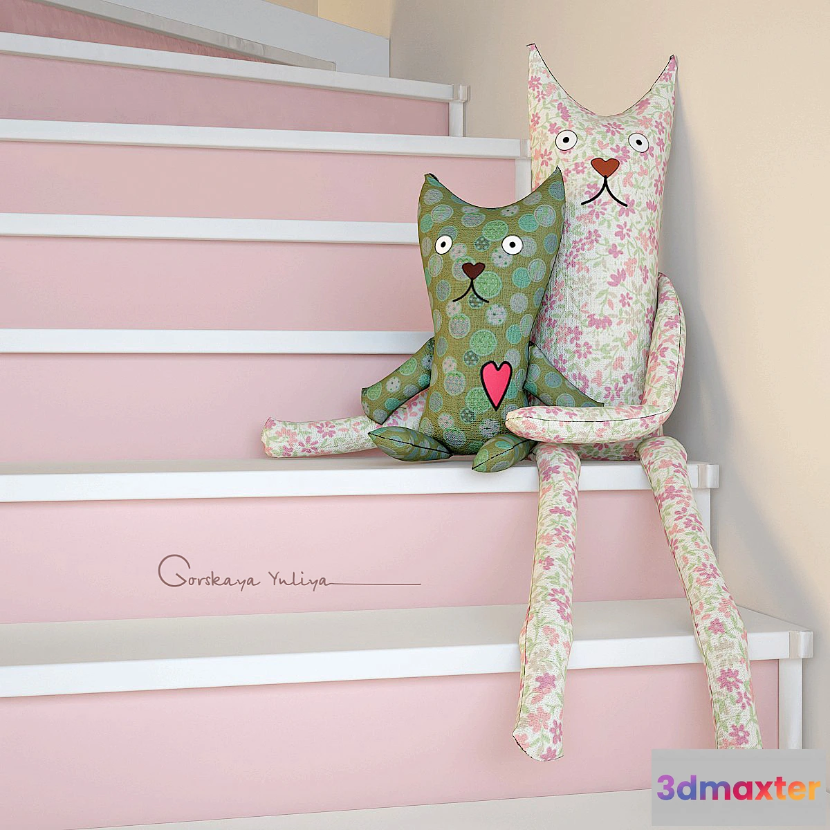 1448452 - Cats textile 3D Max