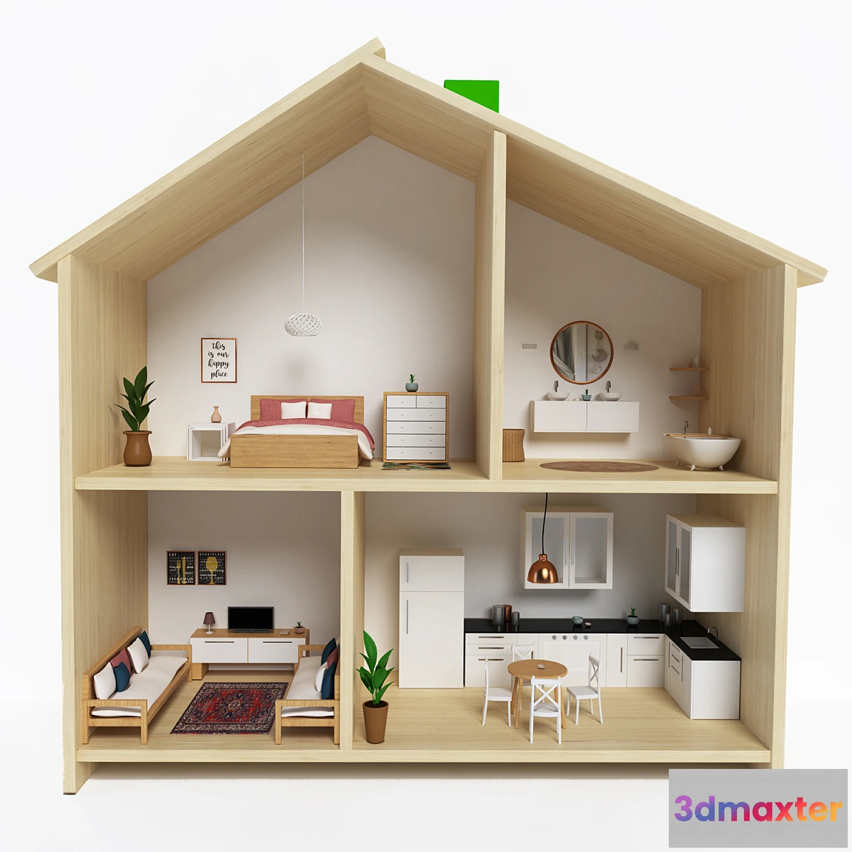 1454650 - Ikea_Flisat_Dolldouse 3D Max