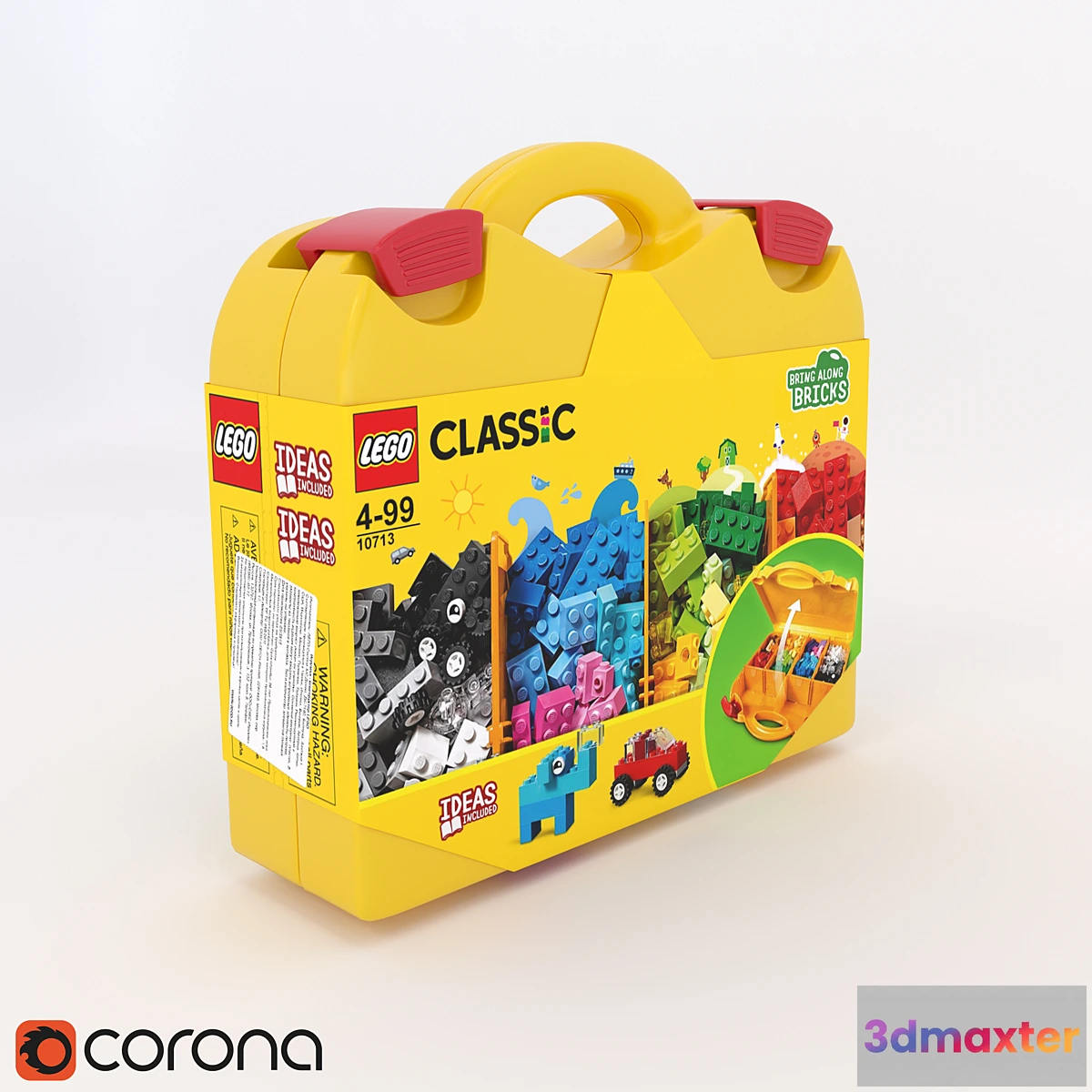 1455718 - LEGO Classic Creative Suitcase  PACKED 3D Max