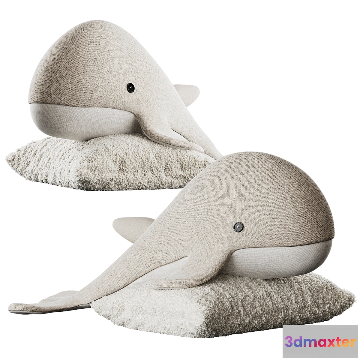 1474750 - Cute plush whale 3D Max