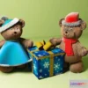 1548809 - Bears under the Christmas tree 3D Max