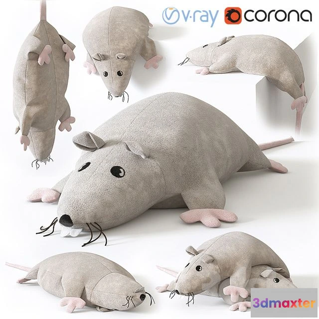 1551619 - IKEA Soft Toy Rat 3D Max