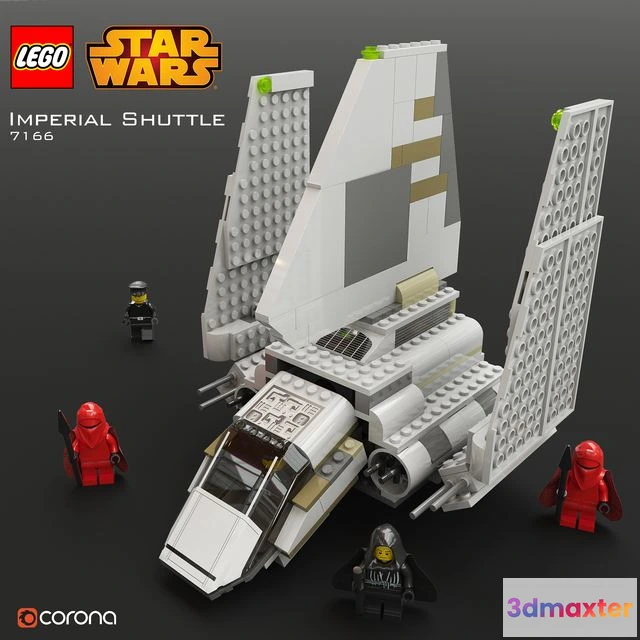 1553391 - LEGO SW Imperial Shuttle 3D Max