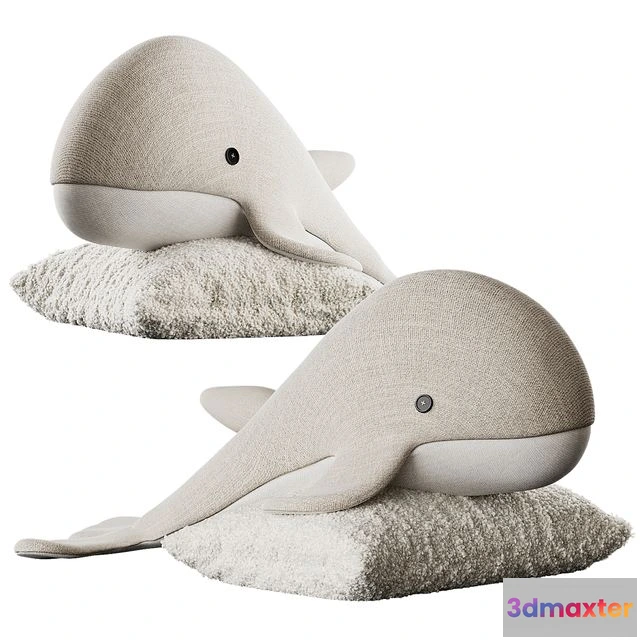 1556967 - Cute plush whale 3D Max