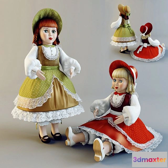 1557515 - Doll (2 poses) 3D Max