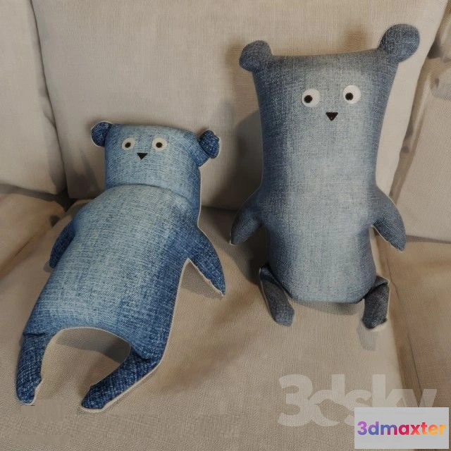 1567416 - Textile toys denim 3D Max