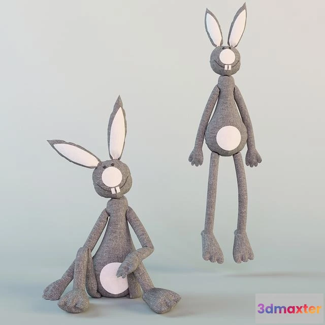 1568388 - Two toys rabbits 3D Max