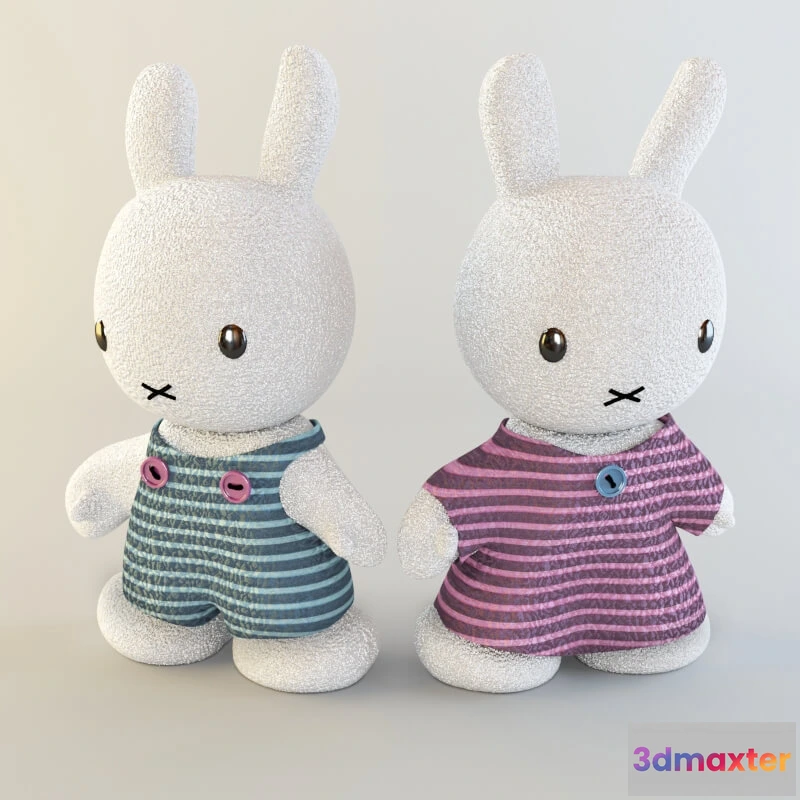 1591820 - child-room - Rabbits soft toys 3D Max