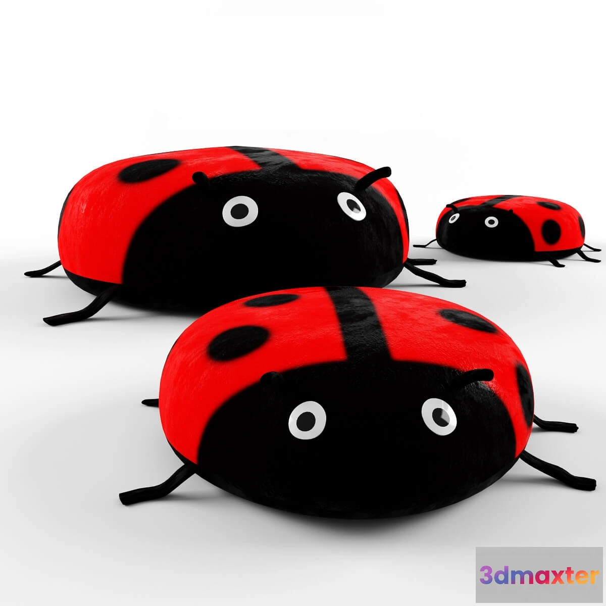 1591846 - child-room - IKEA Pouffe Ladybug 3D Max