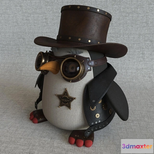 1591866 - child-room - Steampunk penguin 3D Max