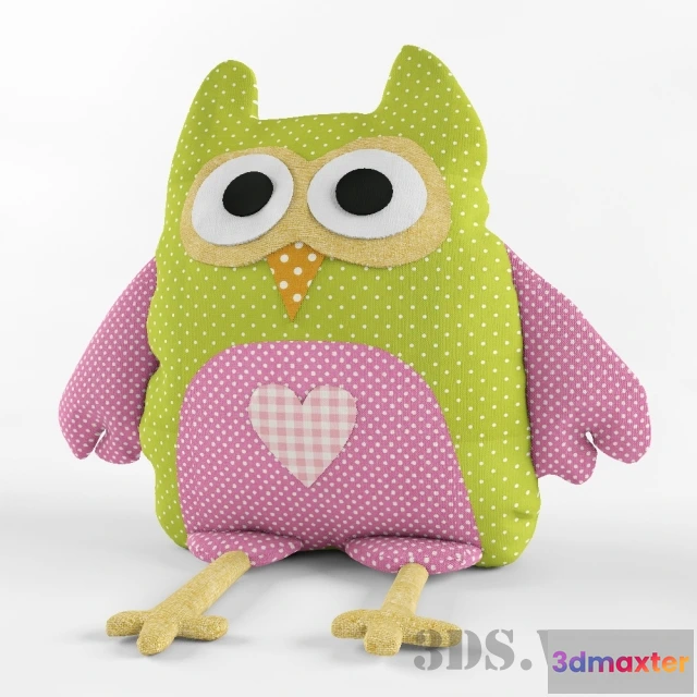 1592004 - child-room - Stuffed toy owl 3D Max