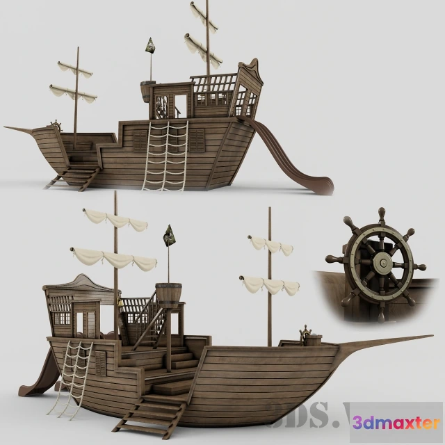 1592042 - child-room - Playground ship 3D Max