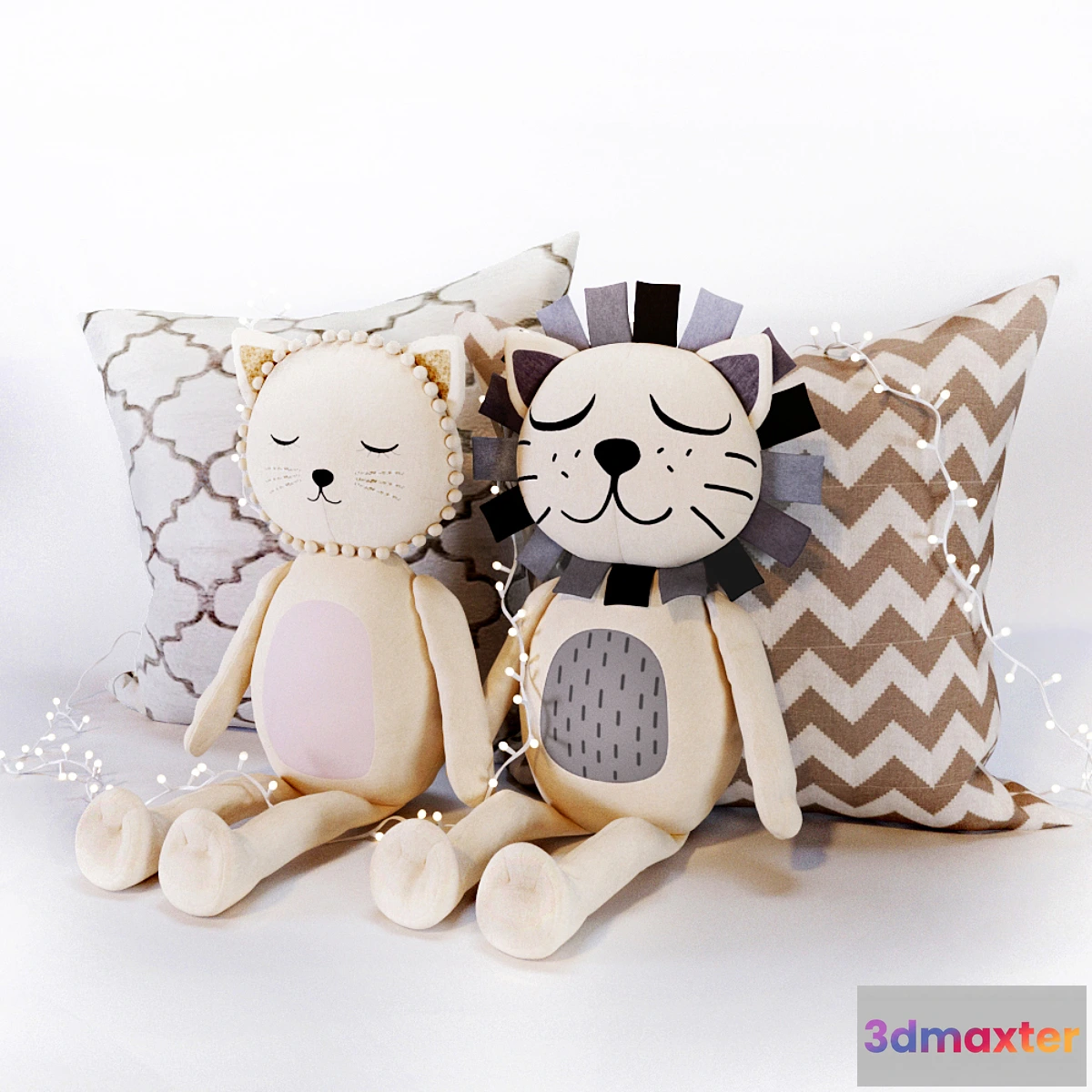 576216 - The Emily & Meritt Cat & Lion Plush