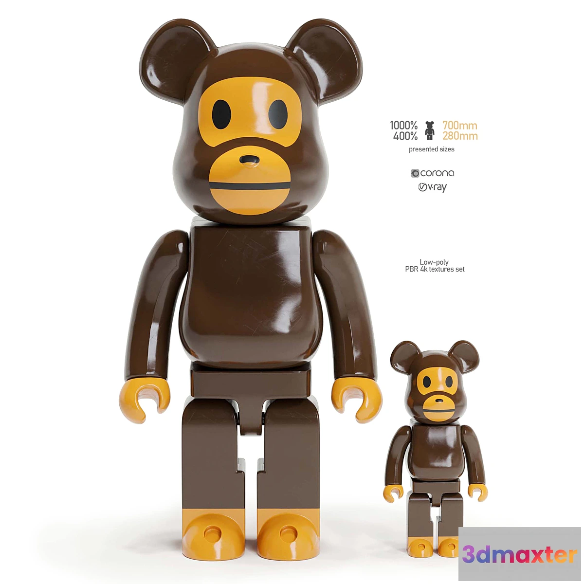 591984 - Bearbrick _ Bape Milo