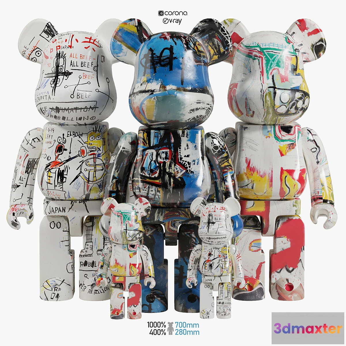 593208 - Bearbrick _ Basquiat ART