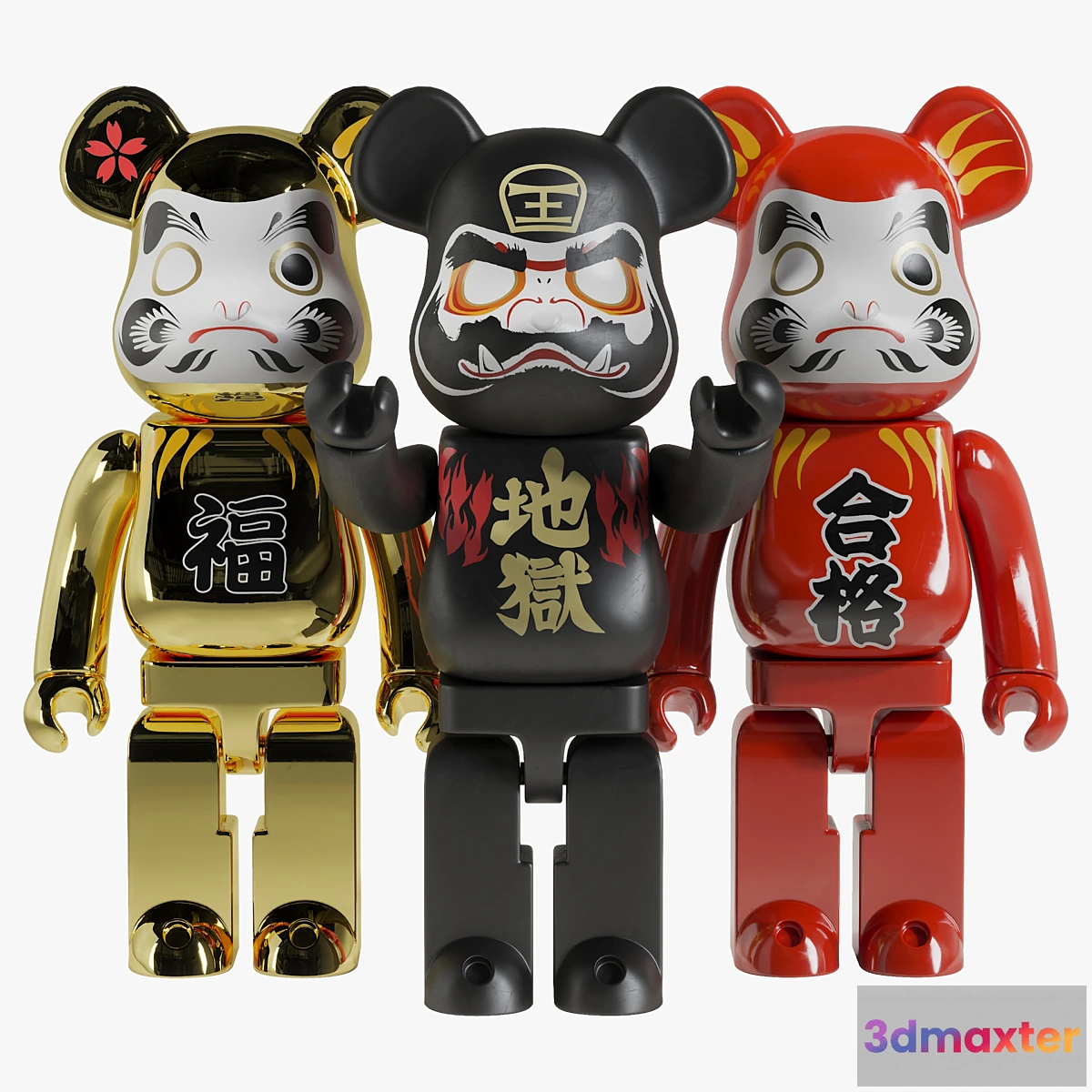 593388 - Bearbrick _ Daruma