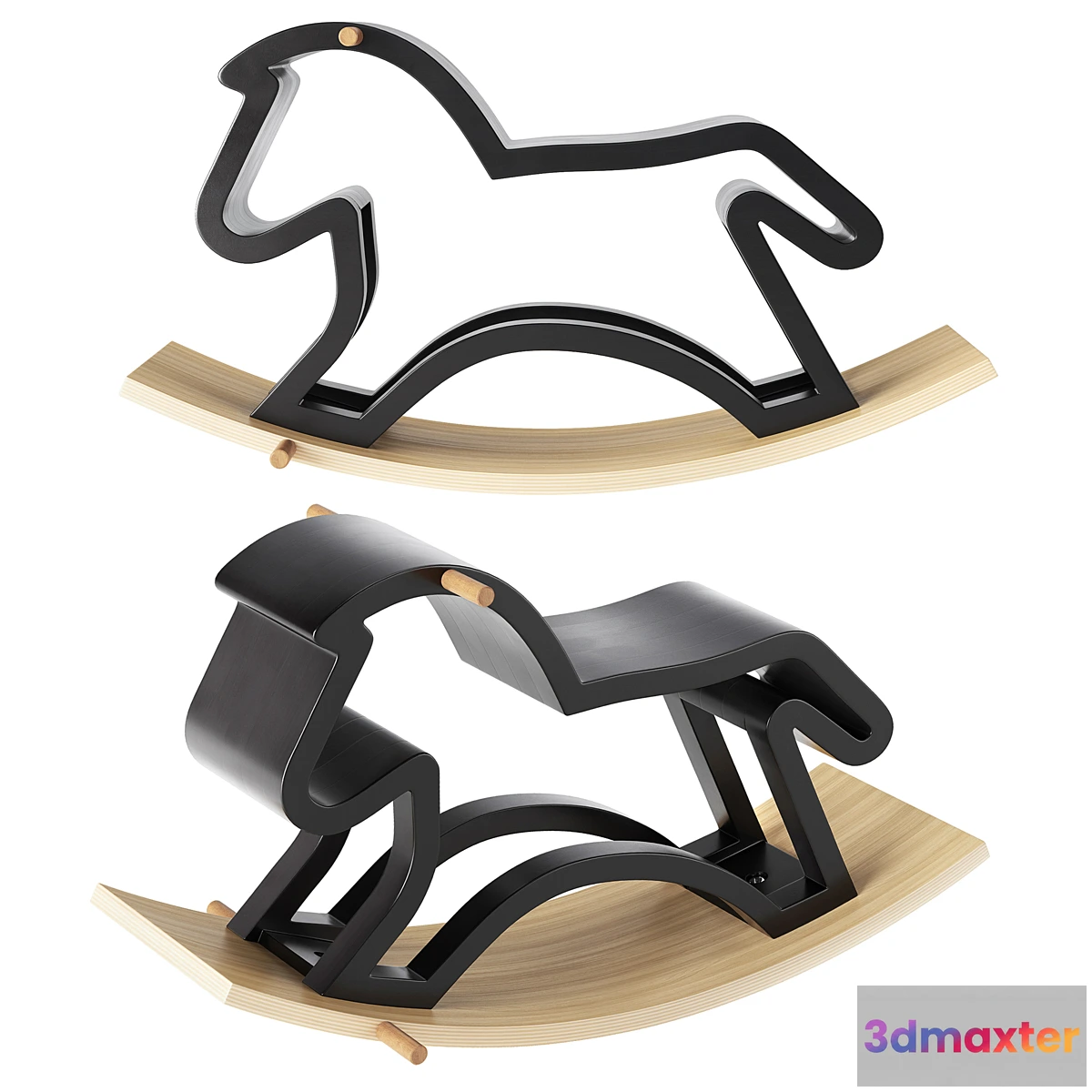 710984 - Crate and Barrel Modern Heirloom Rocking Horse
