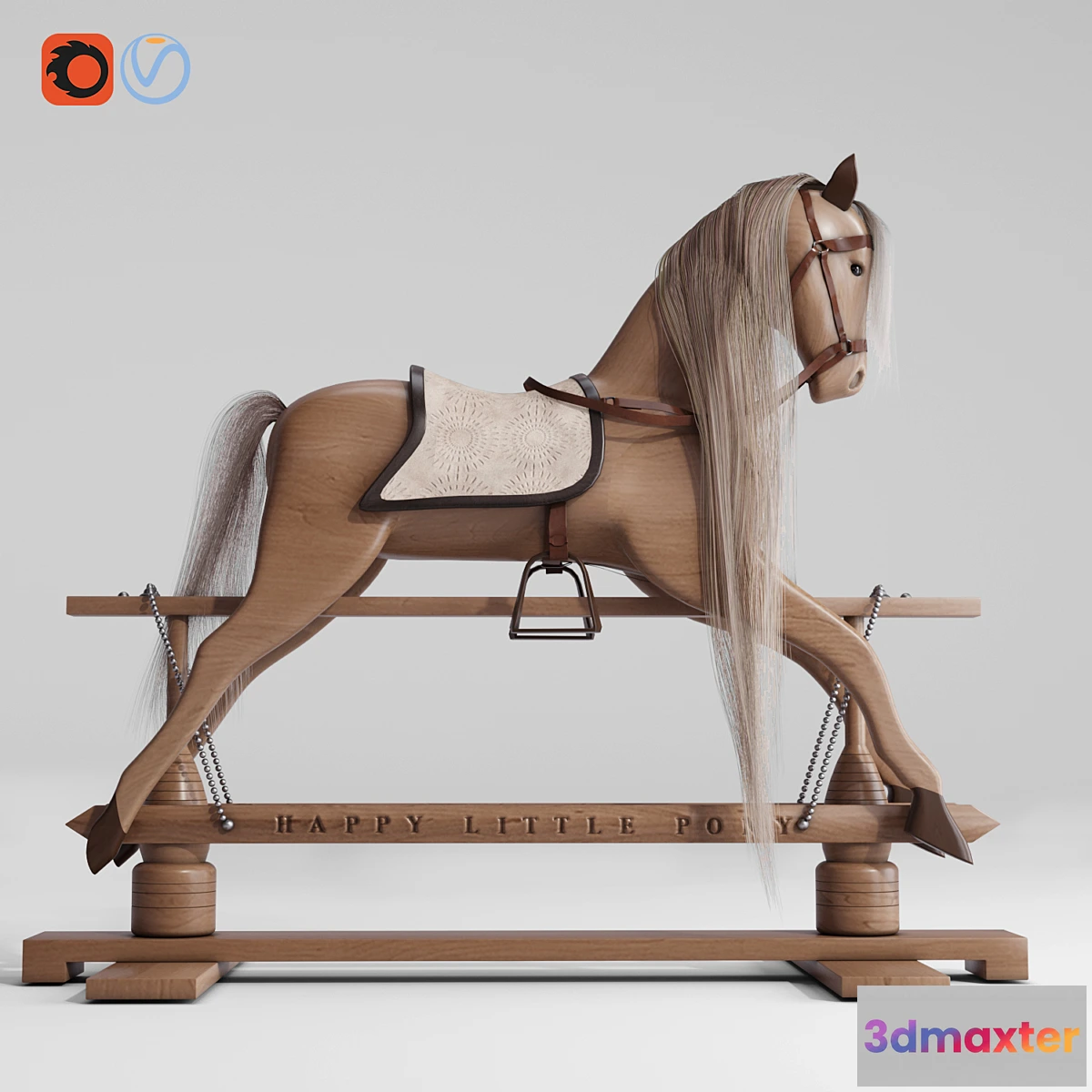 711056 - Rocking Horse Pony chair toy Rocker for Kids Children