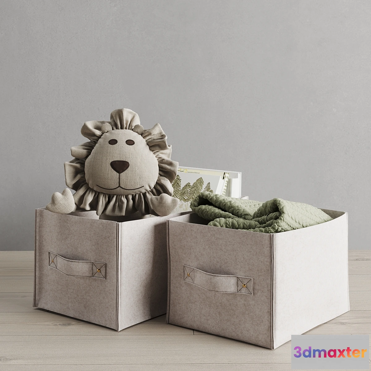 711096 - Restoration Hardware Felt Storage Bin