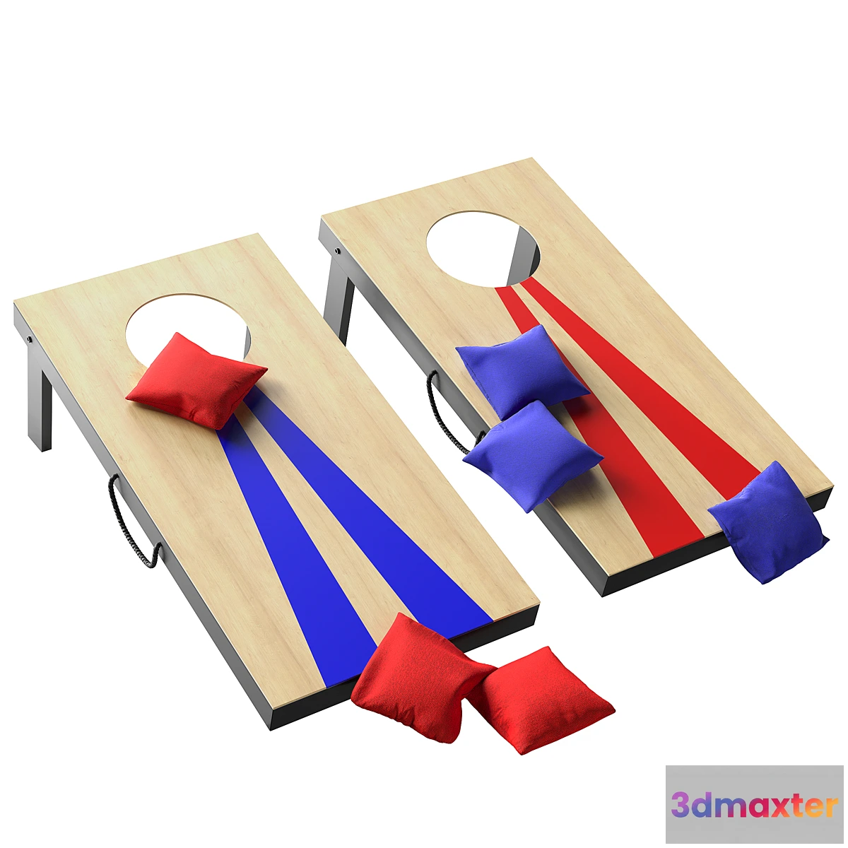 711100 - GoSports Portable Size Cornhole Game Set with 6 Bean Bags