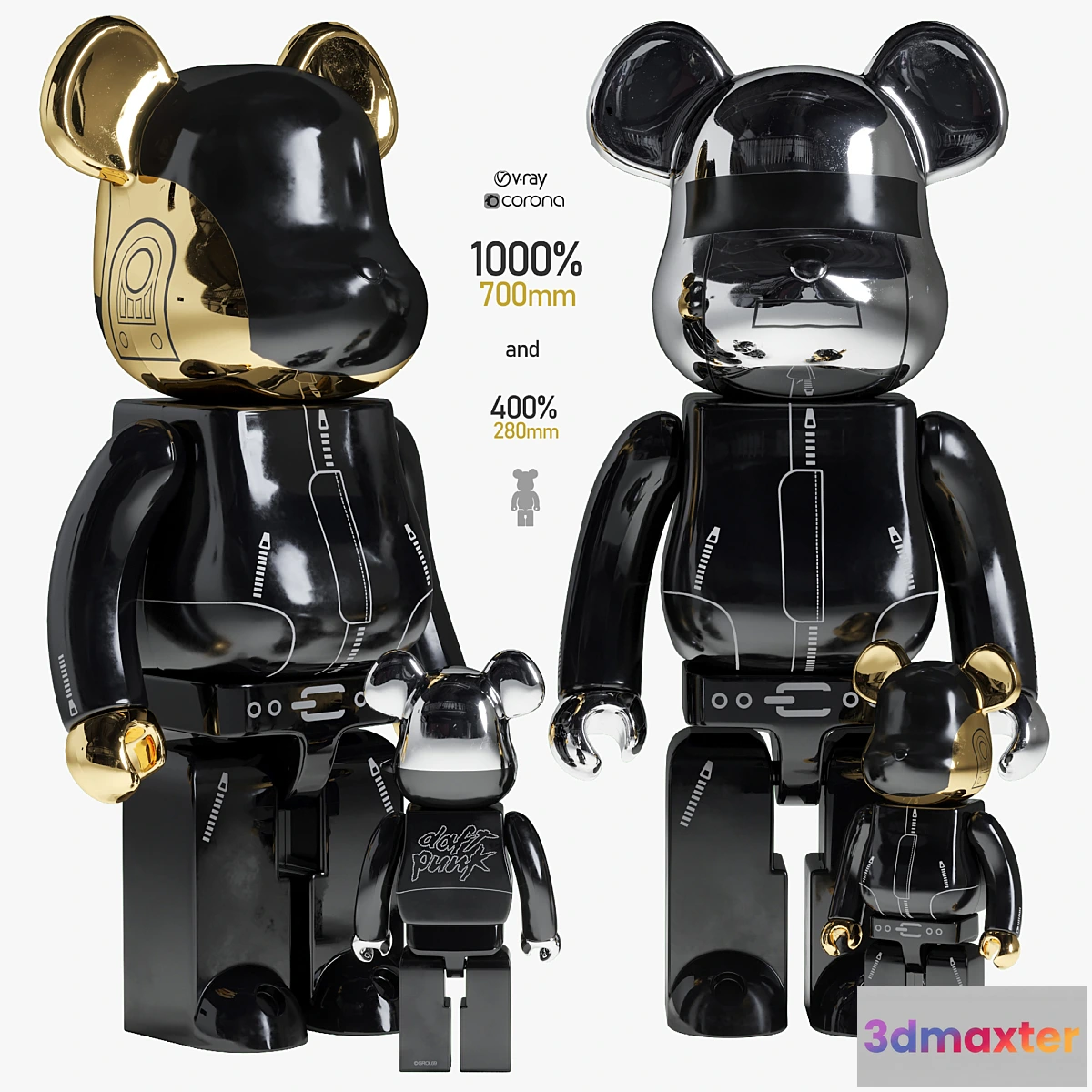 751657 - Bearbrick _ Daft_Punk _ Alive - No.2