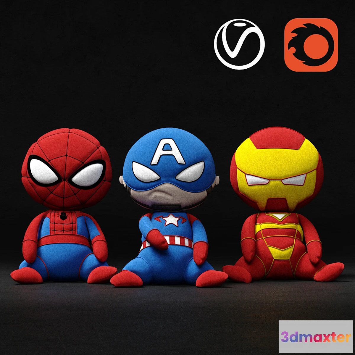 751835 - Marvel soft toys superheroes