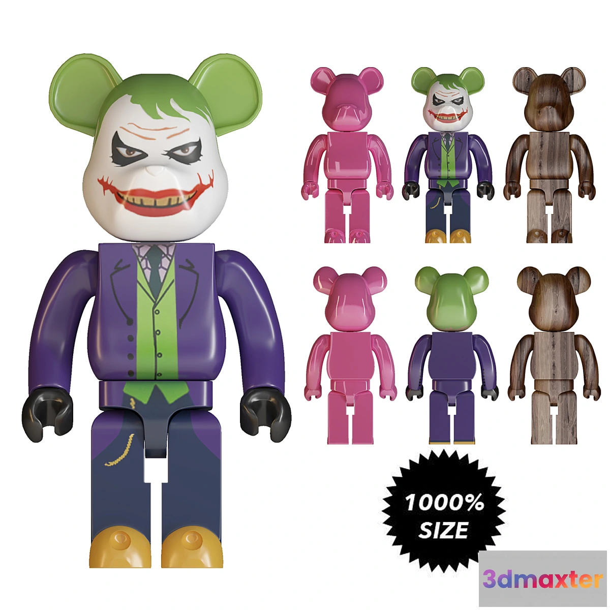 778513 - joker bearbrick size 1000%