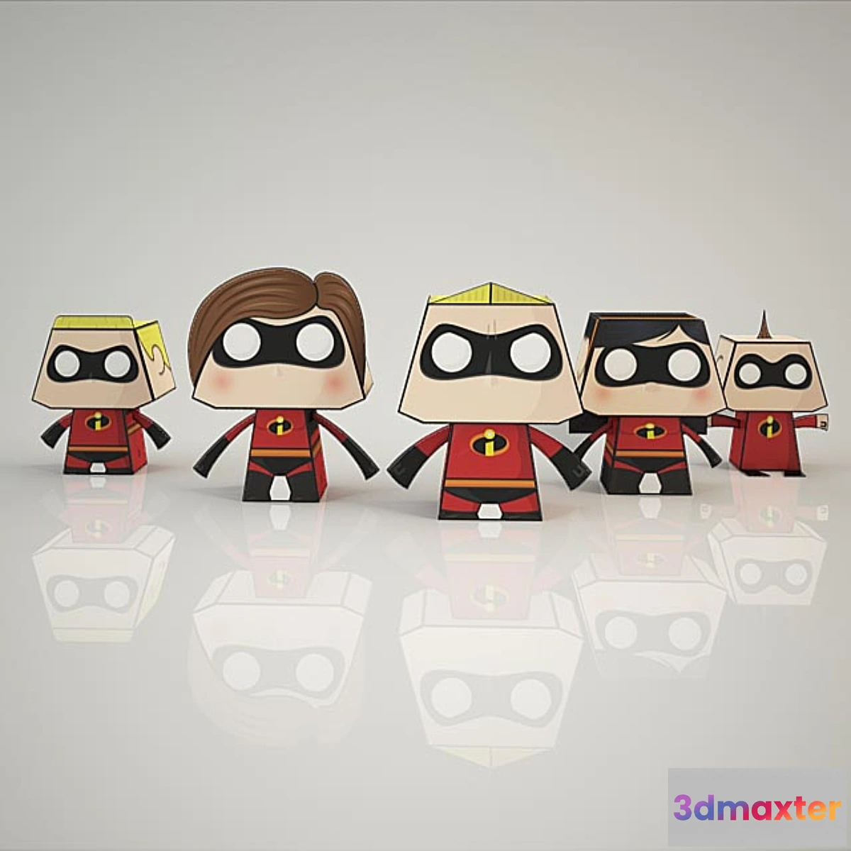 810480 - Paperminions - Los Increibles